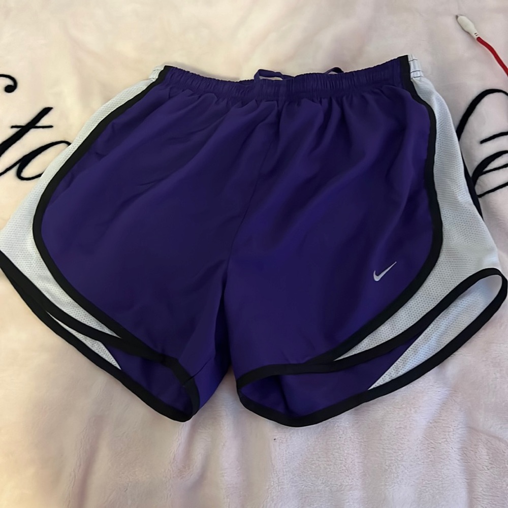 Purple nike shorts